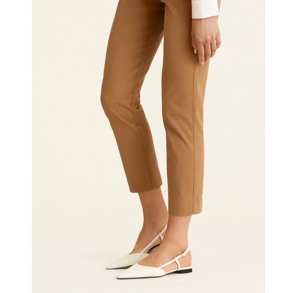 Everlane Women’s Size 9 White Leather Pointed Toe Slingback Flats Minimalist - Picture 1 of 12